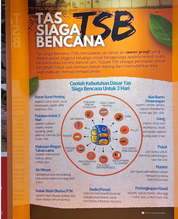 BPBD Tangsel Ingatkan Masyarakat untuk Siapkan Tas Siaga Bencana