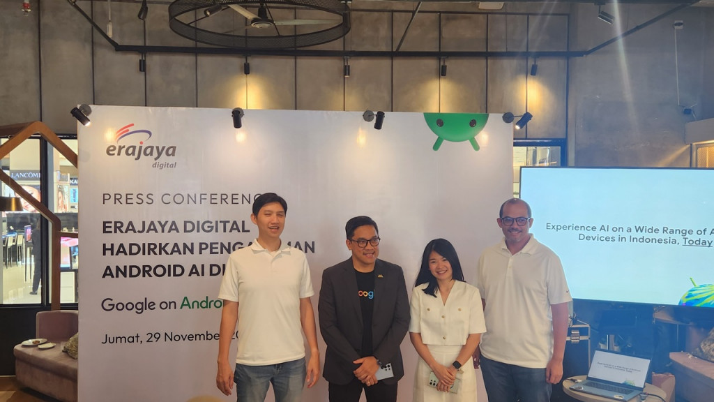 Peresmian Google Android AI Zone oleh Erajaya Digital di Jakarta, Jumat 29 November 2024