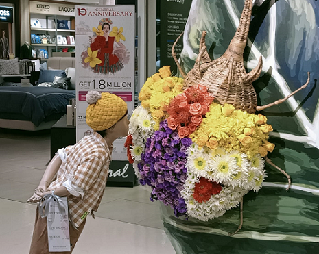 Flower Extravaganza di area Kids Central Department Store Grand Indonesia. (Foto: Dok. Yuni)