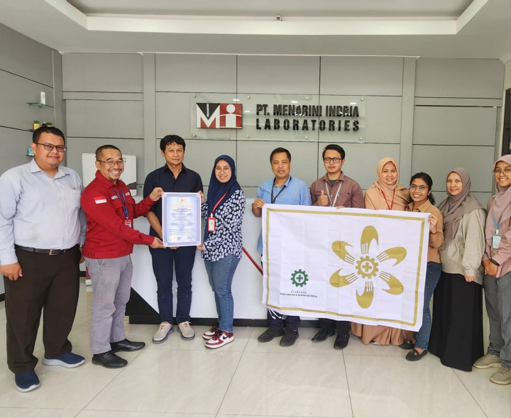 Menarini Indria Laboratories Raih Bendera Emas SMK3
