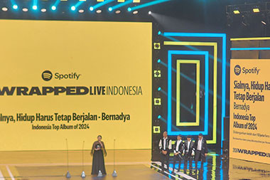 Bernadya Bawa Pulang 4 Piala Spotify Wrapped Indonesia 2024