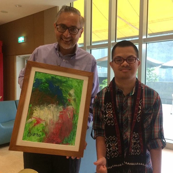 Diero Berel, Seniman Berkebutuhan Khusus Gelar Pameran di Bali