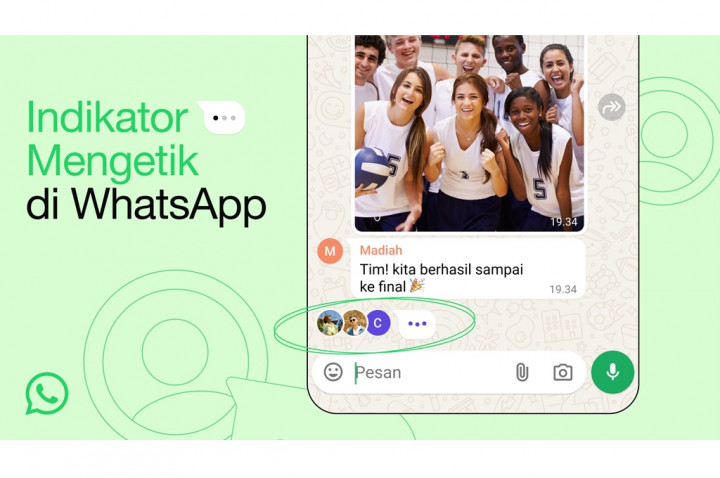 WhatsApp Rilis Indikator Typing Baru