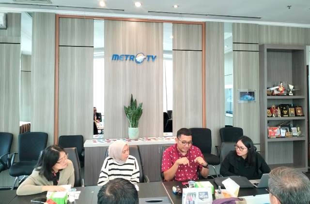   Jumat, 6 Desember 2024, tim Lion Parcel berkunjung ke Media Group. (Foto: Dok. Medcom.id/Yatin Suleha)