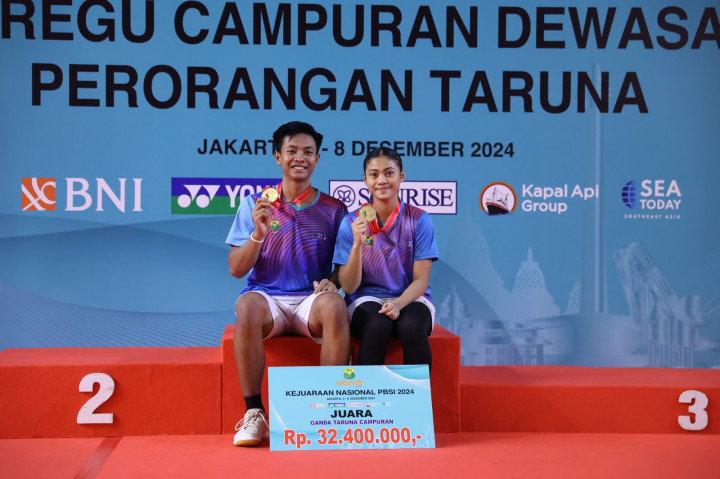 Kejurnas PBSI 2024: Nawaf/Luna Jawara Sektor Ganda Campuran