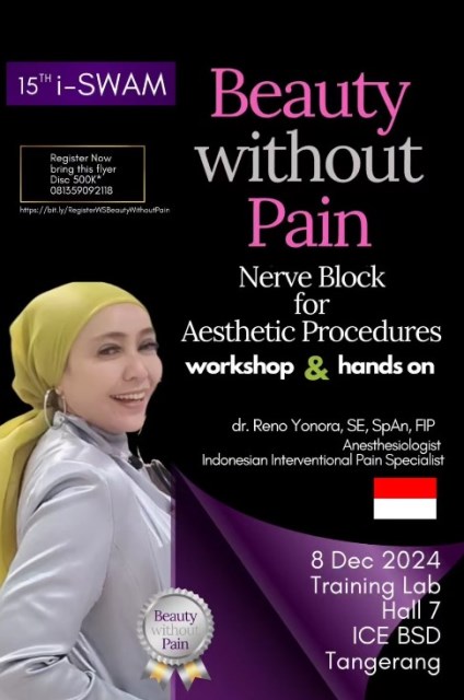 Selama tiga tahun, dr. Reno Yonora mendalami pengembangan metode Nerve Block yang dapat kurangi rasa sakit bagi pasien. (Foto: Dok. Instagram dr. Reno Yonora, SE, SpAn, FIP/@dr.enozthezia)