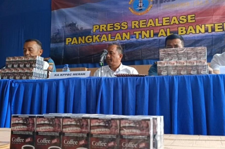Lanal Banten Gagalkan Penyeludupan Rokok Senilai Rp5,2 M