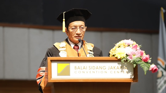 Menteri Agama Nasaruddin Umar dalam wisuda PTIQ Jakarta. DOK Kemenag