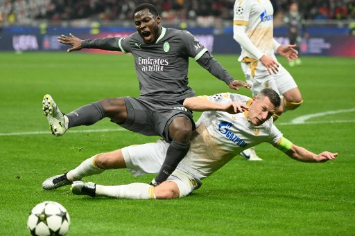 AC Milan Menang Tipis 2-1 atas Crvena Zvezda