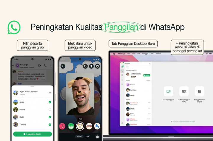 WhatsApp Hadirkan Peningkatan Kualitas Panggilan