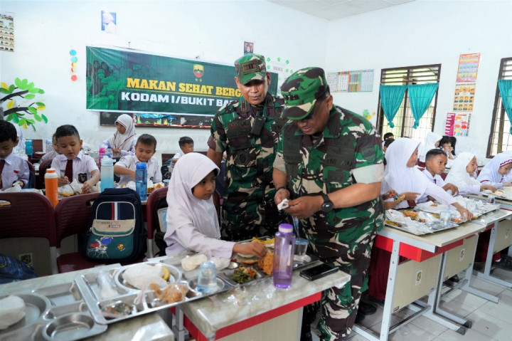 Kodam Bukit Barisan Kembali Uji Coba Makan Bergizi Gratis