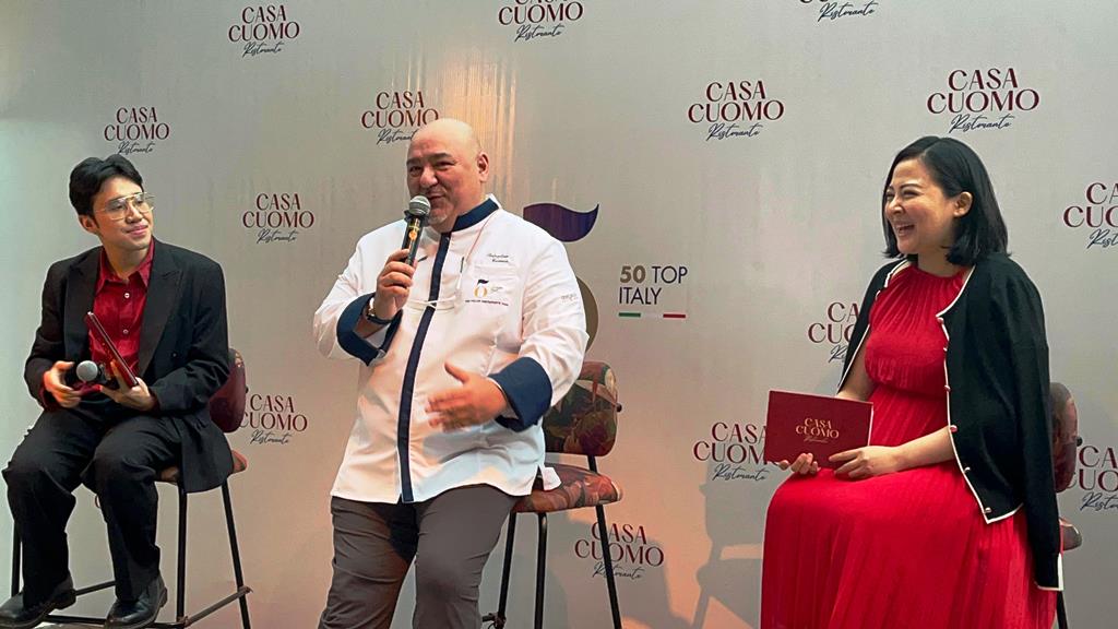 Konferensi Pers Casa Cuomo menyambut penghargaan dari 50 Top Italy. Dok. A. Firdaus/Medcom