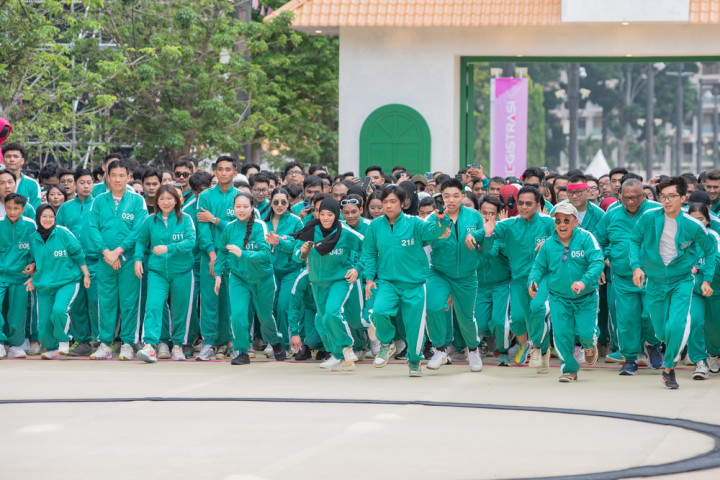 Jelang Squid Game 2, 900 Orang Main Red Light Green Light di GBK