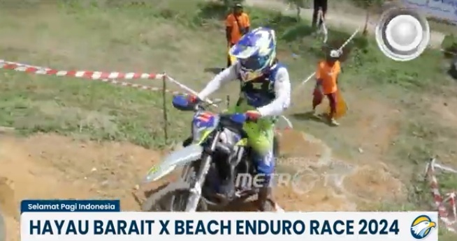 Ratusan Pembalap Lokal hingga Mancanegara Ramaikan Kejuaraan Motor Trail Beach Enduro Race Hayau Barait X Kotabaru