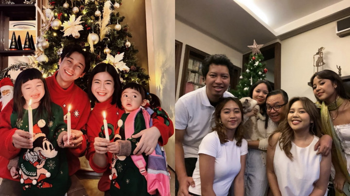 7 Potret Artis Rayakan Natal Bersama Keluarga