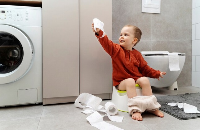 Proses pembelajaran bisa dikatakan berhasil kalau anak secara alami pergi ke toilet ketika hendak berkemih atau buang air besar. Ilustrasi Freepik