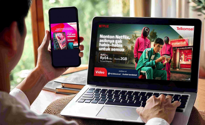 Telkomsel Sediakan Paket Netflix Rp49 Ribu per Bulan