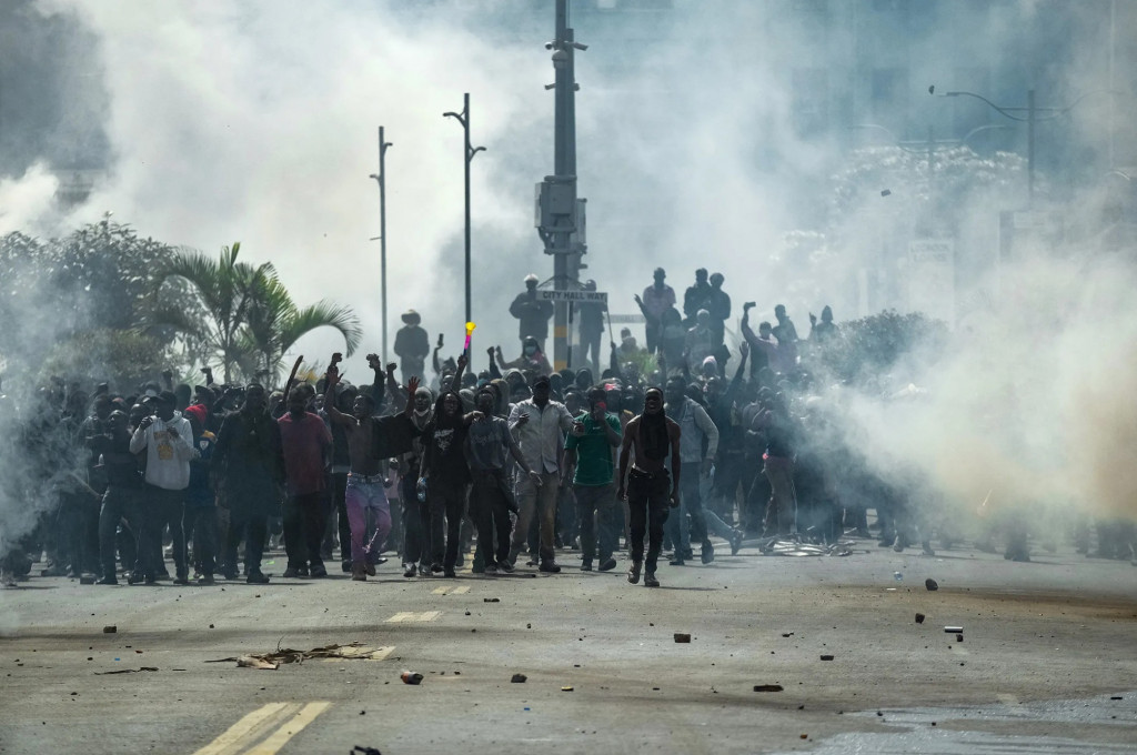 Demonstrasi di Kenya terhadap William Ruto, Juni 2024. (Kabir Dhanji / AFP)