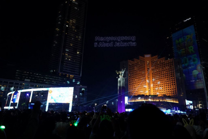 Malam Tahun Baru di Bundaran HI jadi Momen Songsong 5 Abad Jakarta