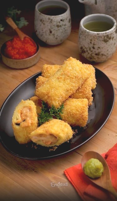 Antigagal dan rasanya juga mentai banget, yuk re-cook risoles salmon mentai. (Foto: Dok. Endeus TV)