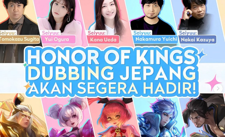 Ada Seiyuu Terkenal Isi Suara Honor of Kings Jepang
