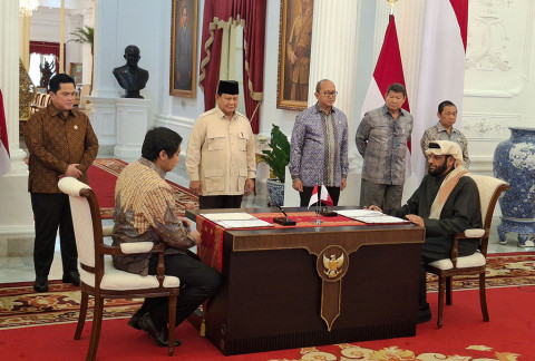 Momen Prabowo Saksikan Penandatanganan MoU Proyek 1 Juta Rumah dengan Qatar