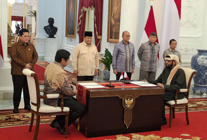 Momen Prabowo Saksikan Penandatanganan MoU Proyek 1 Juta Rumah dengan Qatar