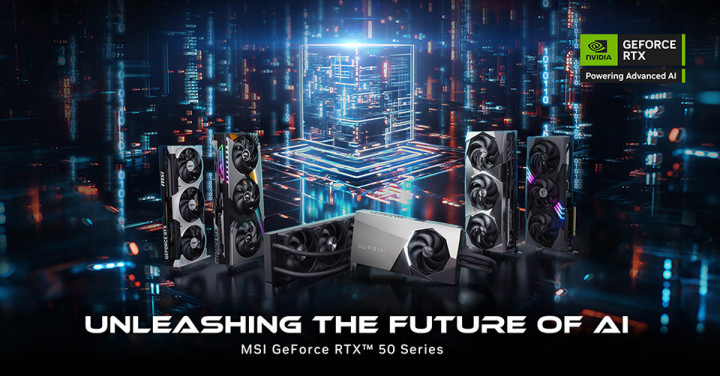Deretan Kartu Grafis MSI GeForce RTX 50 Series