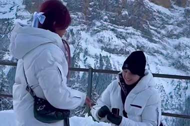 8 Bulan Pacaran, Brisia Jodie Dilamar Kekasih di Hamparan Salju Swiss