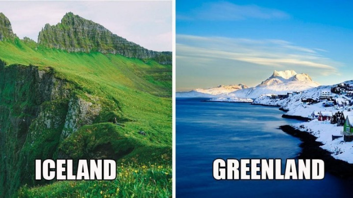 Kenapa Nama Greenland dan Iceland Tampak Tertukar?