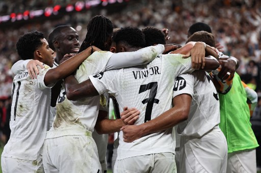 Real Madrid tantang Barcelona di final Piala Super Spanyol 2025. AFP PHOTO/Fadel Senna