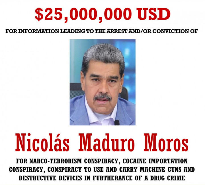 Presiden Venezuela Diburon AS, Tawarkan Sampai US$25 Juta, Ini Alasannya
