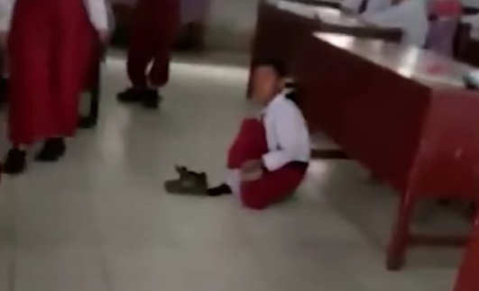 Viral, Siswa SD di Medan Dihukum Belajar di Lantai Gegara Nunggak SPP 3 Bulan