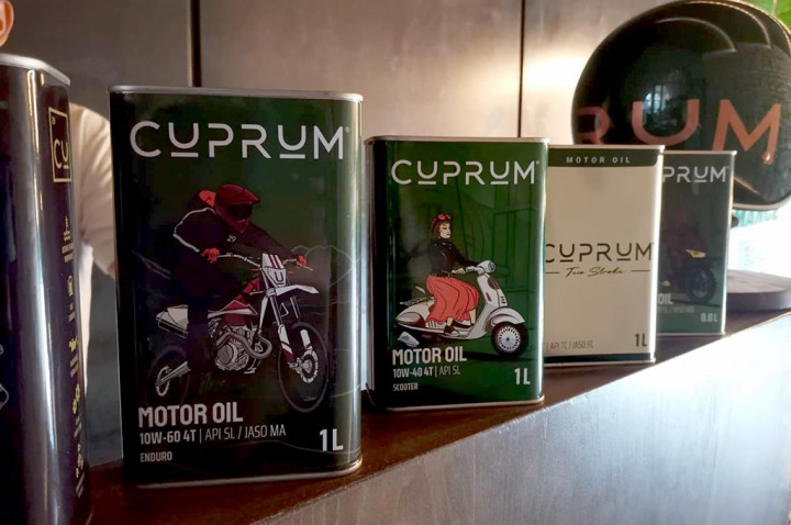Cuprum Gunakan Tembaga Dicampuran Oli Mesin, Ada untuk 2-Tak!