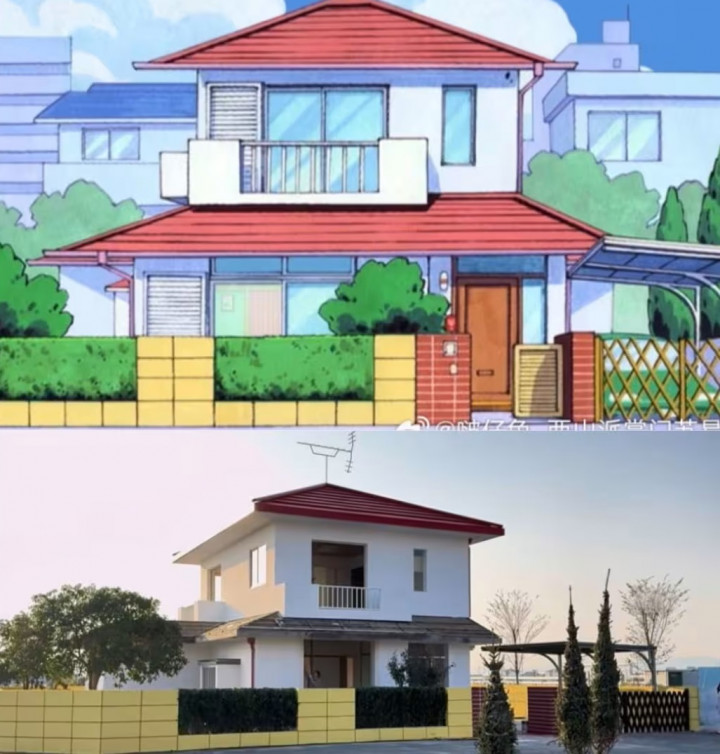 Terniat! Seorang Pria di China Bangun Rumah Shinchan Ukuran Asli Habiskan Rp6,6 M