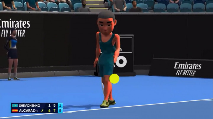 Unik, Live Streaming Australian Open 2025 Mirip Game Tenis Nintedo Wii