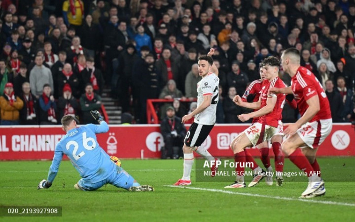 Nottingham Vs Liverpool: Tahan The Reds 1-1, The Forest Naik ke Posisi Dua Klasemen
