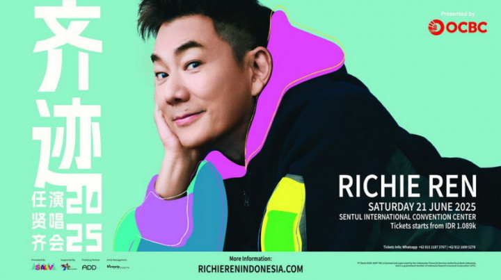 Penyanyi Mandarin Richie Ren Bakal Konser di Indonesia