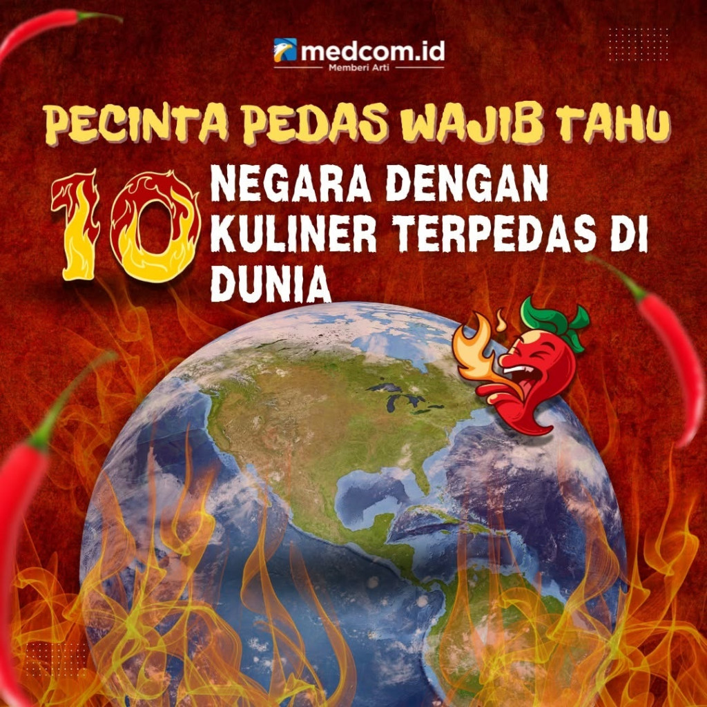 10 Negara dengan Kuliner Terpedas di Dunia