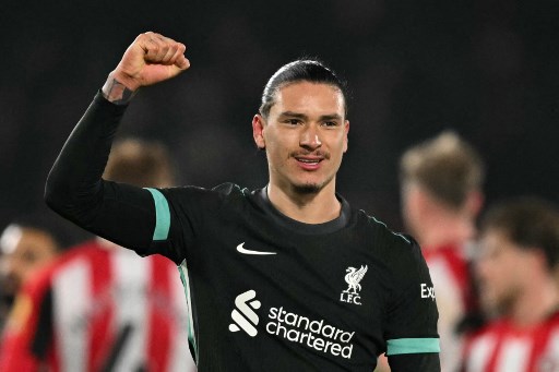 Darwin Nunez jadi Pahlawan Kemenangan Liverpool atas Brentford