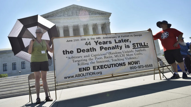 Warga Amerika Protes Hukuman Mati. (Mandel Ngan/AFP)