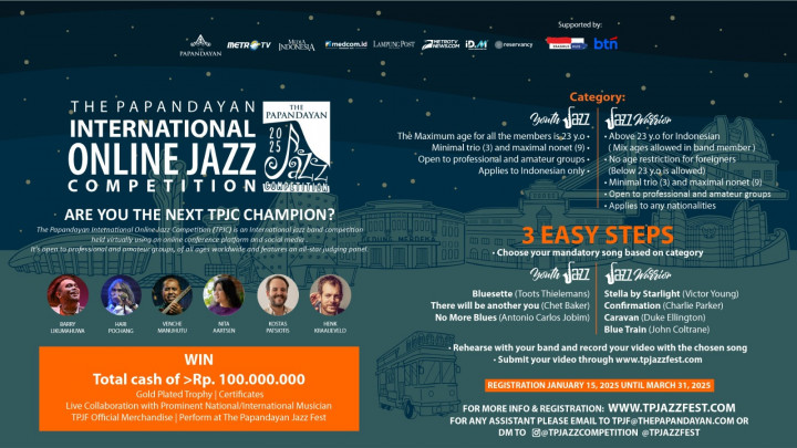 The Papandayan Jazz Competition Kembali Digelar, Buruan Daftar!