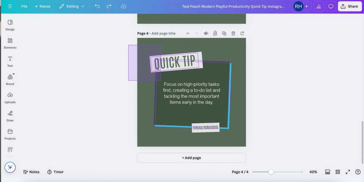 Cara Mengelompokkan dan Memisahkan Elemen Desain di Canva