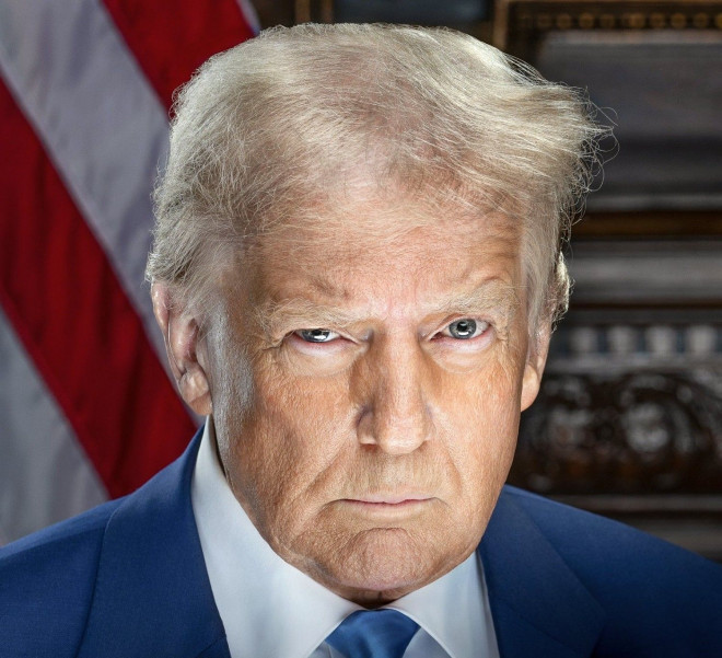 Foto resmi pelantikan Donald Trump yang kedua. (Daniel Torok/Gedung Putih)