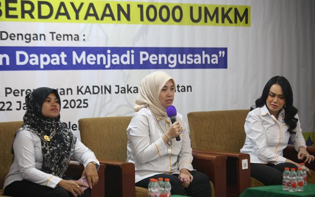 Kamar Dagang dan Industri (KADIN) Indonesia menyelenggarakan talkshow bertajuk Semua Perempuan Dapat Menjadi Pengusaha.