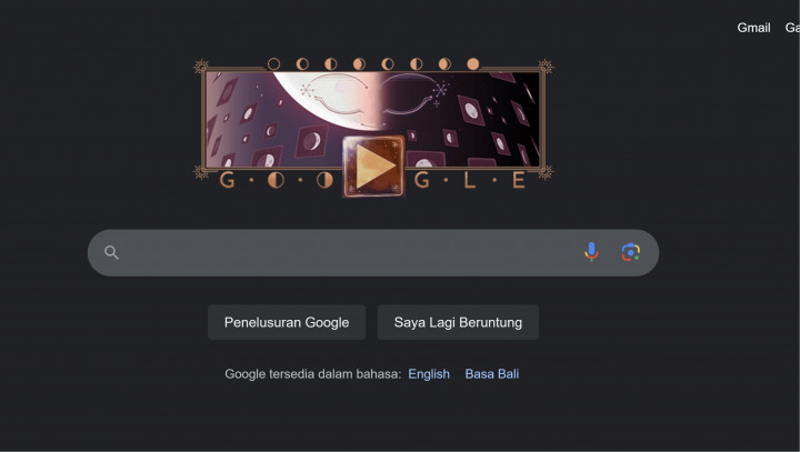 Google Doodle Hari Ini Kenapa Gambar Bulan?