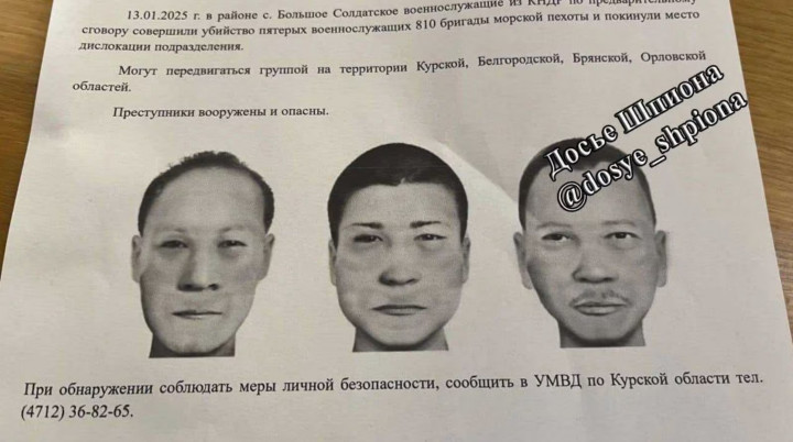 Tiga Tentara Korut Dilaporkan Jadi Buronan Usai Bunuh Tentara Rusia di Kursk