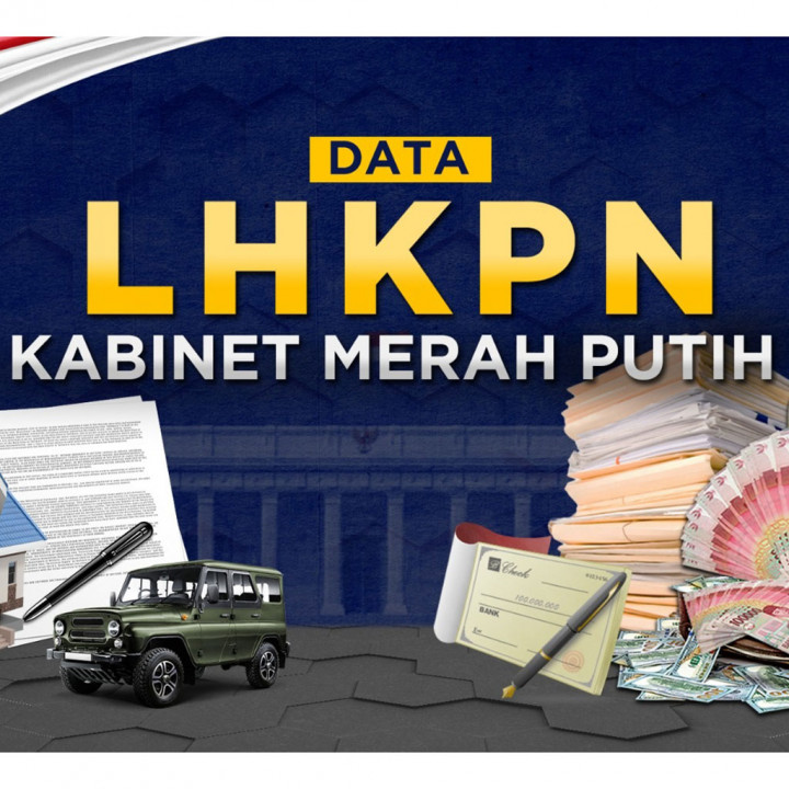 Data  LHKPN Kabinet Merah Putih