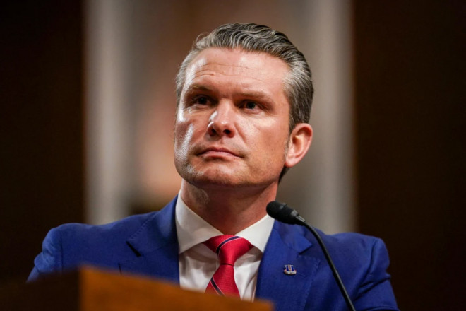 Pete Hegseth, Menhan AS dibawah Donald Trumpz. (Allison Robbert / AFP)