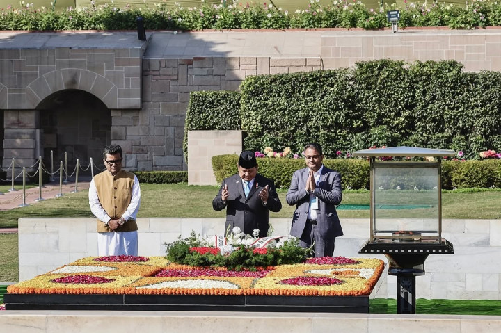 Presiden Prabowo Beri Penghormatan untuk Mendiang Mahatma Gandhi